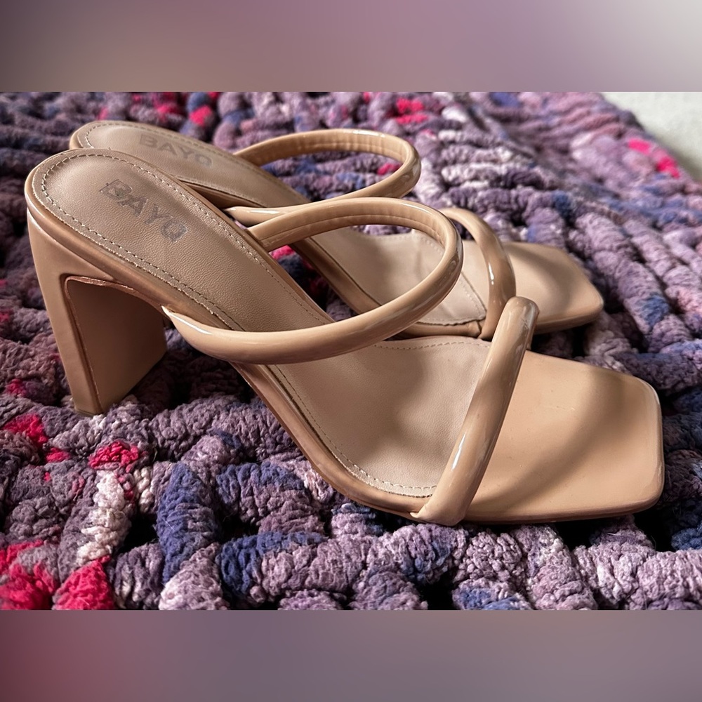 Tan Strappy Heels